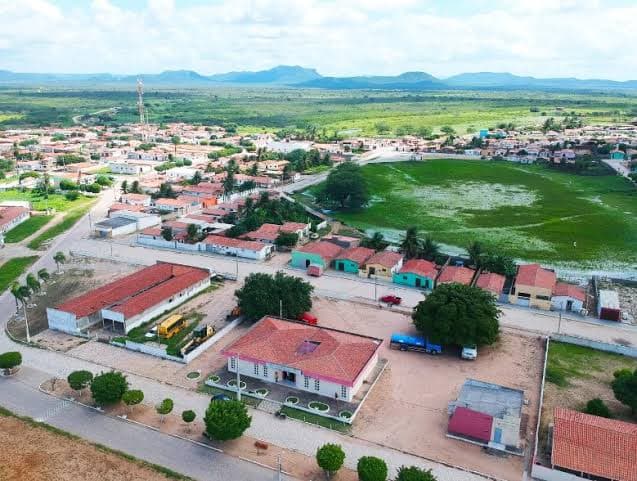 View of the town of Lagoa de Velhos, RN