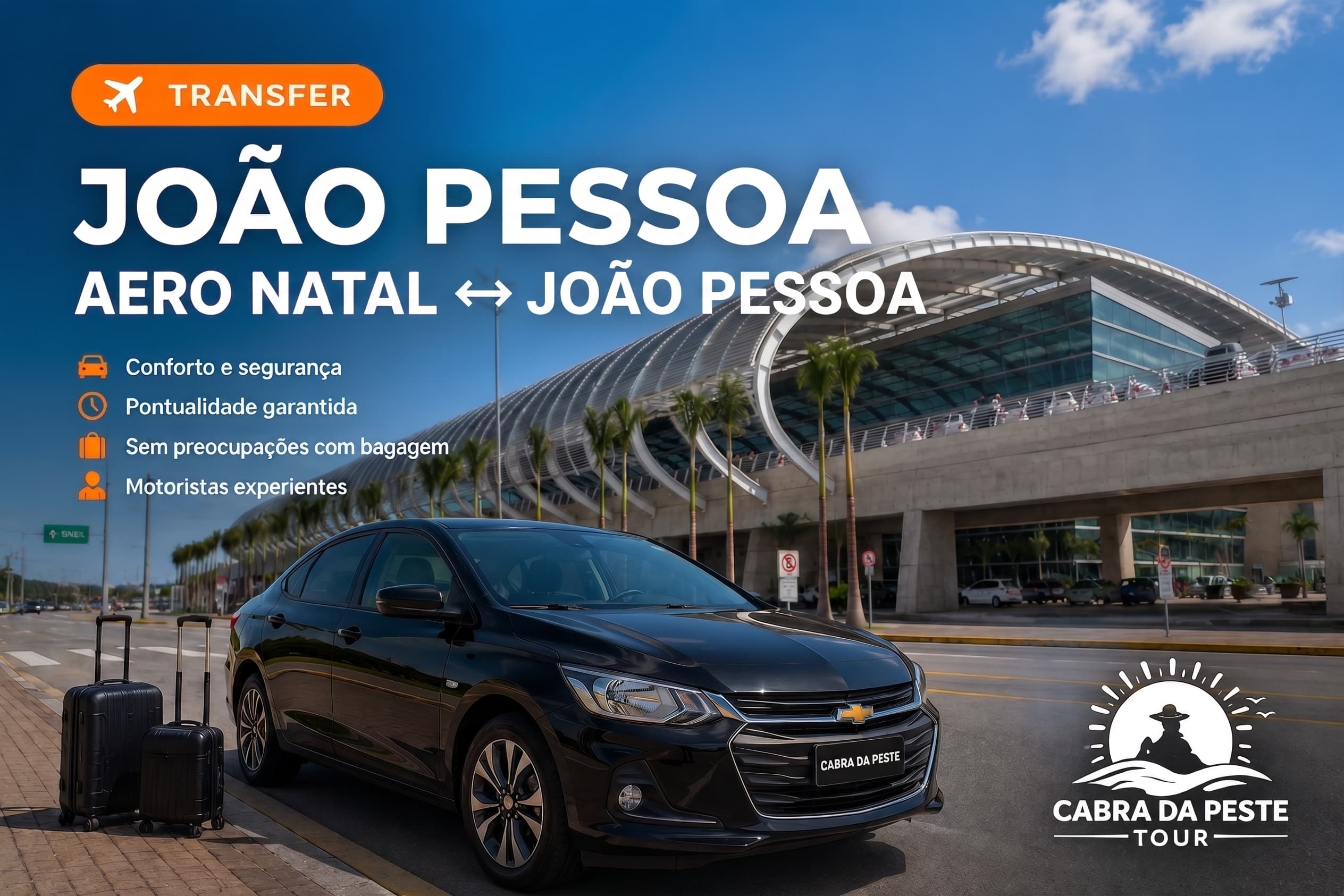 Transfer Aeroporto de Natal ↔ João Pessoa