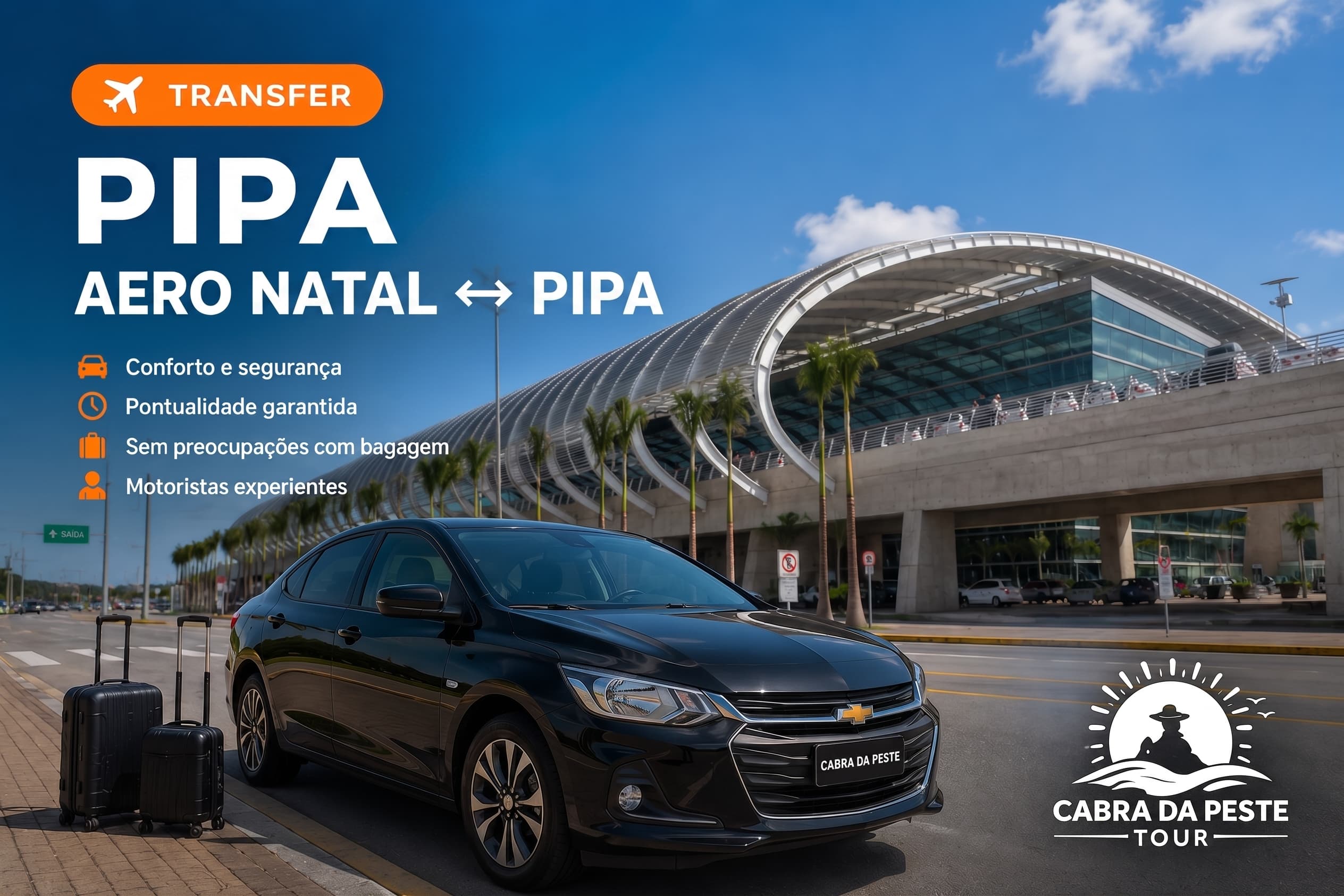 Transfer Aeroporto de Natal ↔ Pipa
